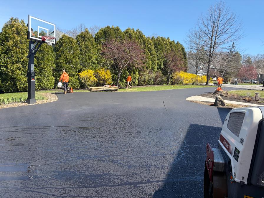 Commercial parking area maintenance